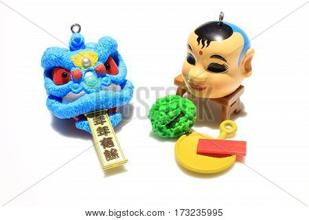 Lion Dnce Figure Of White Background