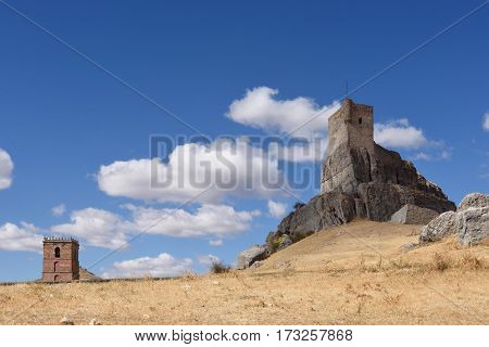 Castle Santa Maria del Mar Route Cid Don Quixote Atienza Guadalajara province Castilla La Mancha Spain