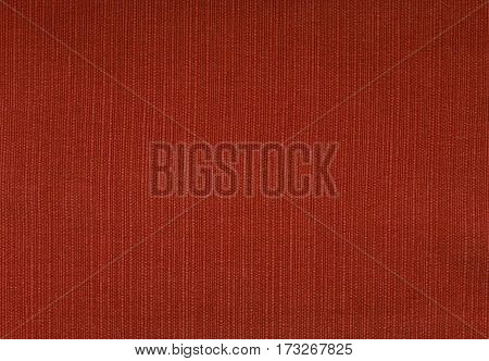 Deep Red Coarse Woven Fabric Background