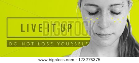 Live It Up Portrait Icon Word 