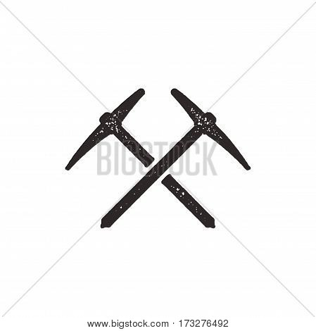 Hand drawn climbing silhouette icon. Solid pictogram. Climb black symbol. Stock vector.