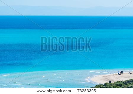 La Pelosa beach on a sunny day Sardinia