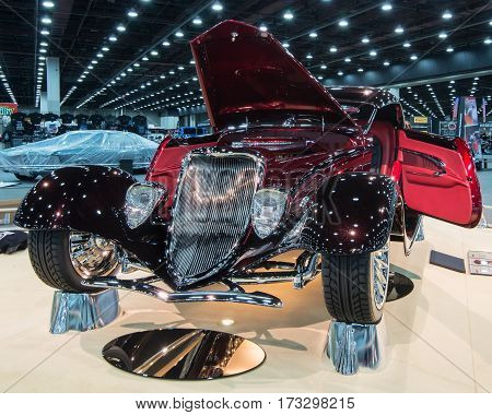 DETROIT MI/USA - February 24 2017: A 1933 Ford roadster, 