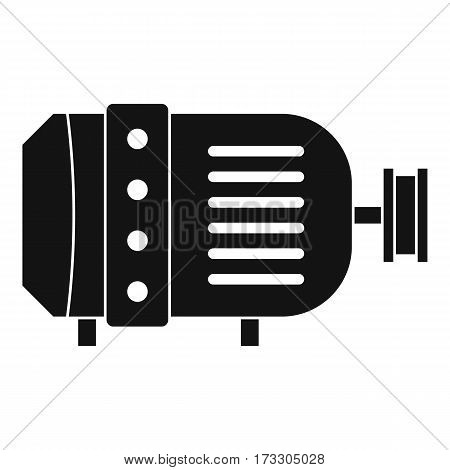 Electric motor icon. Simple illustration of electric motor vector icon for web