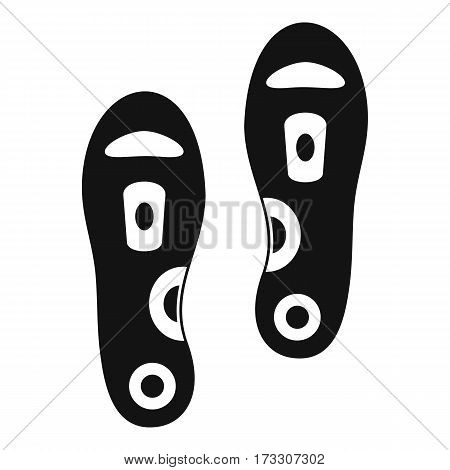 Orthopedic insoles icon. Simple illustration of orthopedic insoles vector icon for web