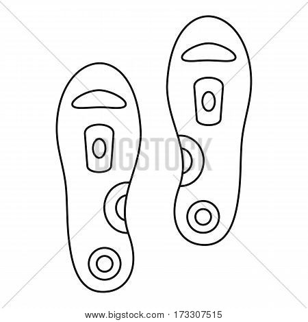 Orthopedic insoles icon. Outline illustration of orthopedic insoles vector icon for web