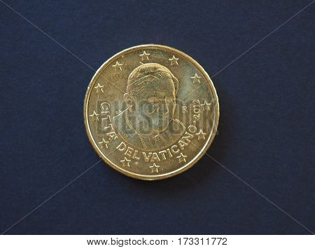 Pope Benedict Xvi 50 Cents Coin