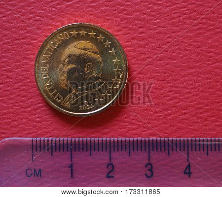 Pope John Paul Ii 50 Cents Coin