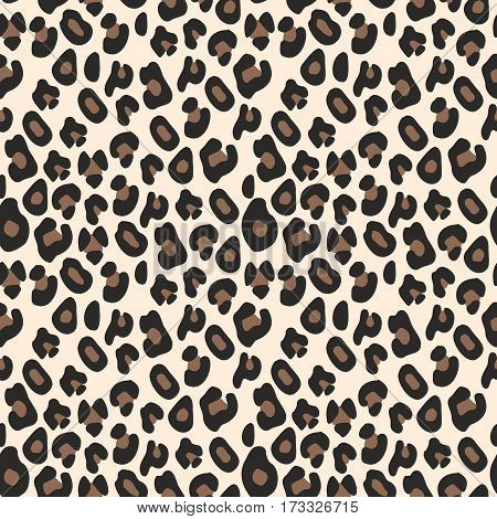 Leopard pattern. Seamless vector background for design