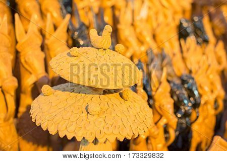 Wooden animals handicrafts on display during the Handicraft Fair in Kolkata earlier Calcutta West Bengal India. It is the biggest handicrafts fair in Asia.