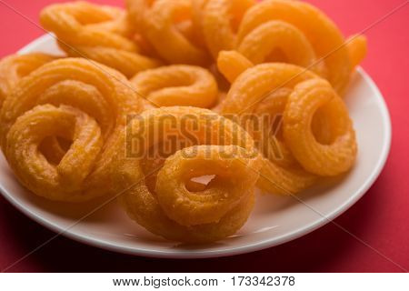 sweet paneer jalebi or jilbi or jilabi, favourite indian festival food