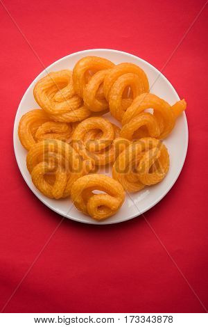 sweet paneer jalebi or jilbi or jilabi, favourite indian festival food