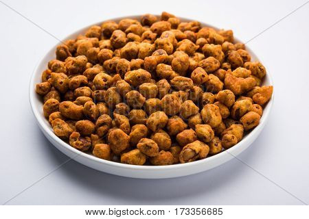 indian Spiced coated fried or tasty delicious Masala peanut.