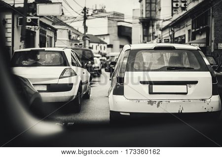 Small Town Traffic Jam