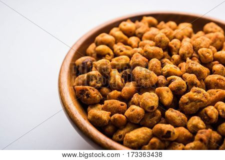 indian Spiced coated fried or tasty delicious Masala peanut.