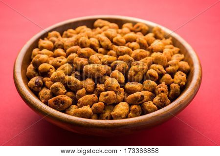 indian Spiced coated fried or tasty delicious Masala peanut.