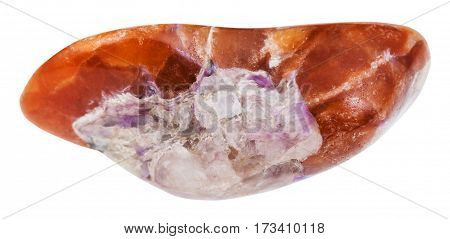 Pebble With Violet Charoite On Brown Tinaksite