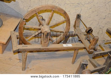 Museum of the fortiefied medieval saxon church in Viscri, Transylvania, Romania.