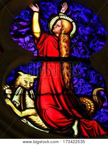 Stained Glass - Catholic Saint