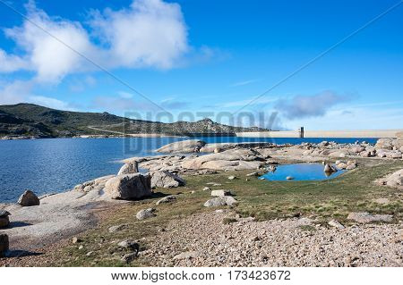 Lagoa Comprida is the largest lake of Serra da Estrela Natural park Portugal