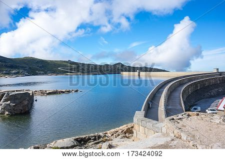 Lagoa Comprida is the largest lake of Serra da Estrela Natural park Portugal