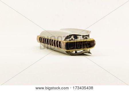 Close up of micrometer isolated on white background