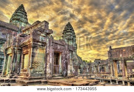 Bakan, the central sanctuary of Angkor Wat - Siem reap, Cambodia. UNESCO world heritage site