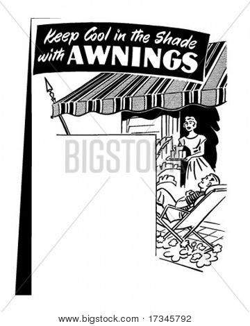 Markise Ad - Retro ClipArt