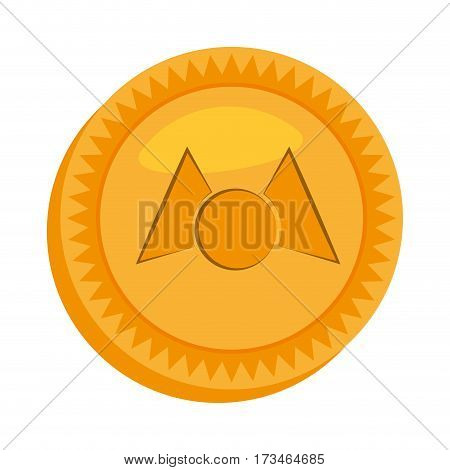 money mastercoin golden icon vector illustration eps 10