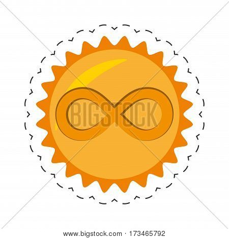 infinitecoin money golden commerce vector illustration eps 10