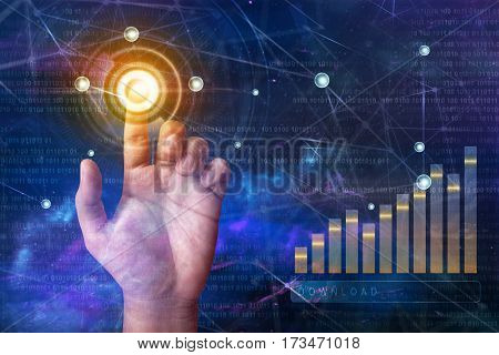 Display future modern touch screen download technology
