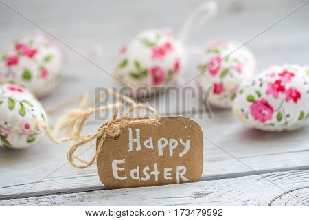 Easter Composition With Eggs