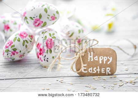Easter Composition With Eggs