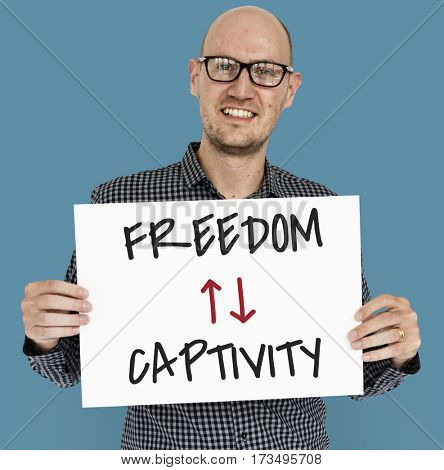 Antonyms Freedom Captivity Arrow Graphics