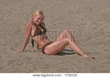 Modello abbronzato