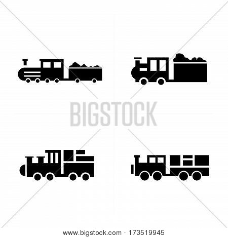 Train Logistics and Transport Icons vector design support eps10.