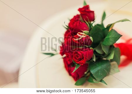 Wedding flowers and beautiful shoes decoration beauty wedding bride