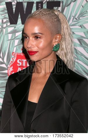LOS ANGELES - FEB 24:  Zoe Kravitz at the 10th Annual Women in Film Pre-Oscar Cocktail Party at Nightingale Plaza on February 24, 2017 in Los Angeles, CA