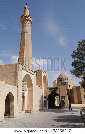 NAIN, IRAN - OCTOBER 10, 2016: Jame Mosque of Nain on October 10, 2016 in Iran Asia
