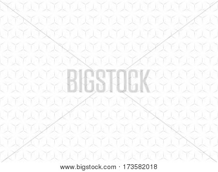 White abstract seamless texture with geometric cubes
