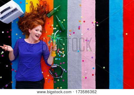 Student With Alcoholic Drink