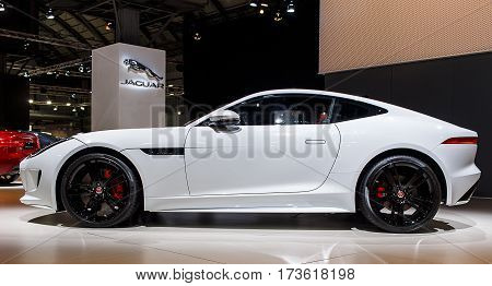 BARCELONA, SPAIN - MAY 2015: Jaguar F-Type