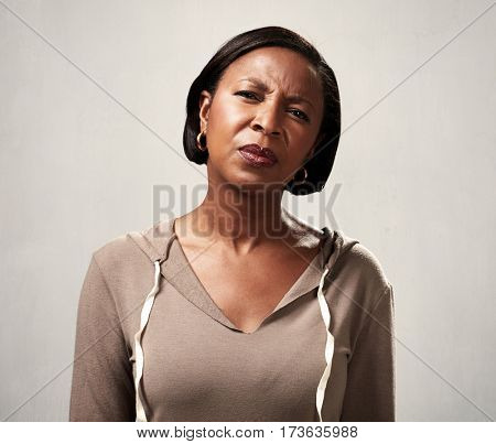 African woman incomprehension