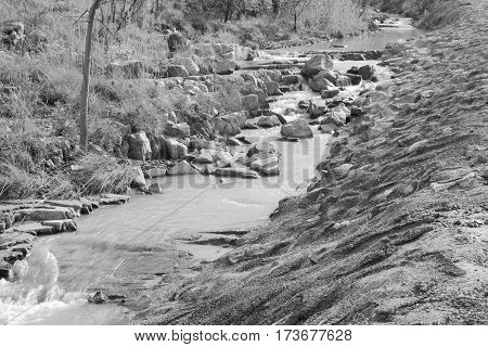 Wet season stream near the highway between Wyndham and Kununurra