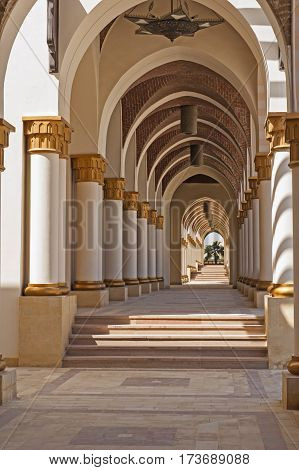 Corridor Of Arches Abstract Architecture