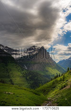 Scenic View In Glacier National Park
