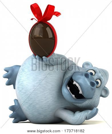 Fun yeti - 3D Illustration