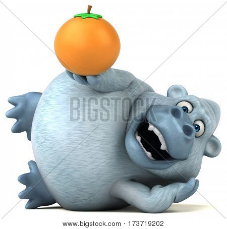 Fun yeti - 3D Illustration