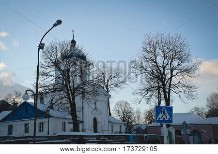 Synkovichi BELARUS - February 26 2017. Zhyrovichy Monastery Orthodoxy the historic monument