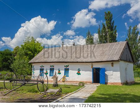 Ancient Traditional Ukrainian Rural Hut